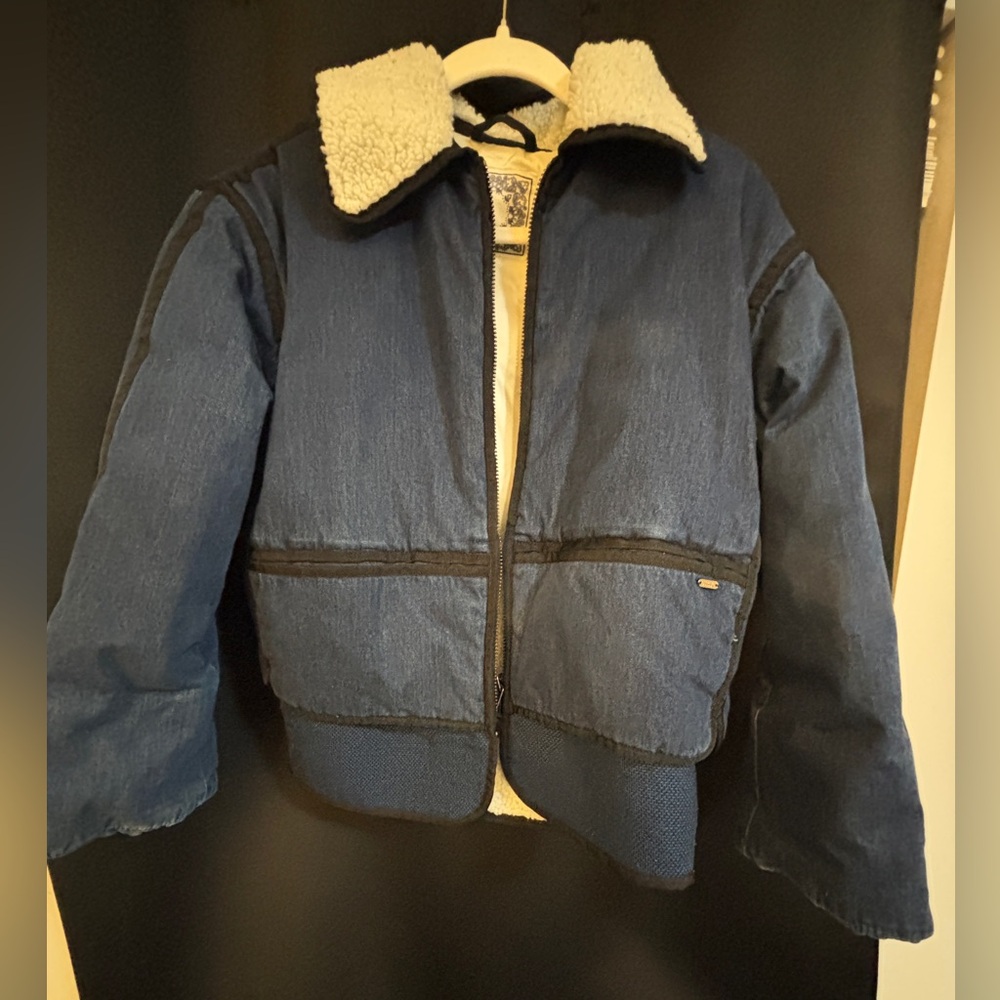 Blue Denim Coat XS